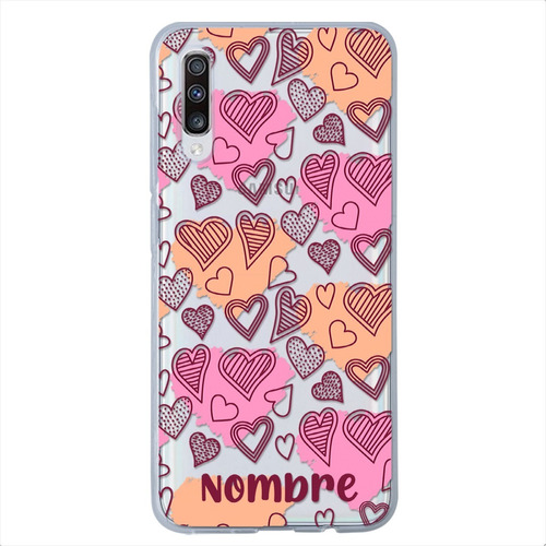 Funda Galaxy Corazones Uso Rudo Personalizada