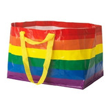 Bolsa Ikea Storstomma Grande Shopping Multicolor Arco Iris