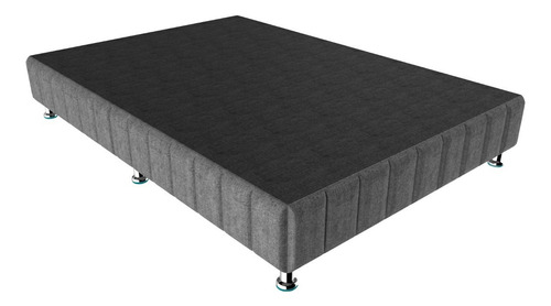 Box Spring Dormez  Sigma  Individual De 190cmx100cm Gris