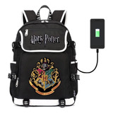 Mochila De Estudiante Popular Harry Potter Con Puerto Usb