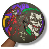 Reloj Pared Batman Joker Y Harley Quinn Personalizado Regalo