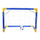 Arco Fútbol Grande Set + Balón Y Bombín Juguete Niños