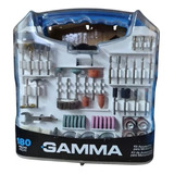 Set Kit Accesorio Mini Torno Juego 180 Piezas Maletin Gamma