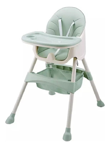 Silla Comedor Bebe 3en1 Portatil Kidshop Baby Color Verde Claro