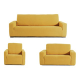 Fundas Elásticas Para Sillones Cubierta De Sala Amarillo 