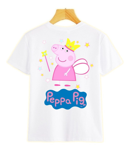 Camisetas De Peppa Para Niñas  - Piel De Durazno - Sublimada