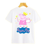 Camisetas De Peppa Para Niñas  - Piel De Durazno - Sublimada