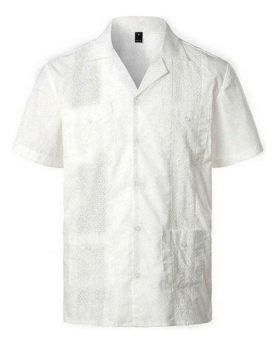 Camisa Hombre Manga Corta Cubano Guayabera