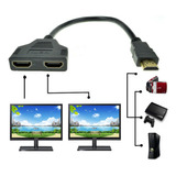 Cable Divisor A De 1 Entrada Y 2 Salidas Con Puerto Hdmi De