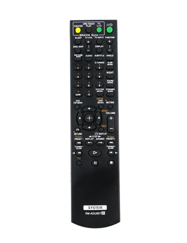 Control Remoto Rm Adu007 Relaced Sony Dav Hdx274 Dav Hdx2...