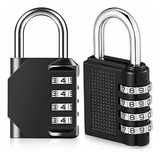 2pcs Candados De Combinación 4 Dígitos Mini Locker Seguridad