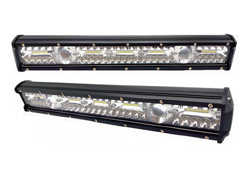 Barra Rectangular 102 Led 2 Lupas Blanco/ambar Estrobo Pza