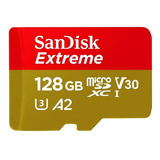 Tarjeta De Memoria Sandisk Sdsqxa1-128g-an6ma  Extreme Con Adaptador Sd 128gb