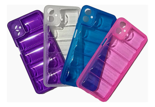 Funda Puffer Tpu Translucido Para Motorola Moto G14 + Vidrio