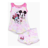 Conjunto Disney Set Dos Piezas Minnie Rosa Short Y Playera