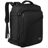 Matein 1159blk Mochila De Viaje Para Hombre, Aprobado Por Avión 10kg, Mochila De Mano Transporte, 40l Grande Espacio, Ideal Para Viaje Negocios, Impermeable Color Black