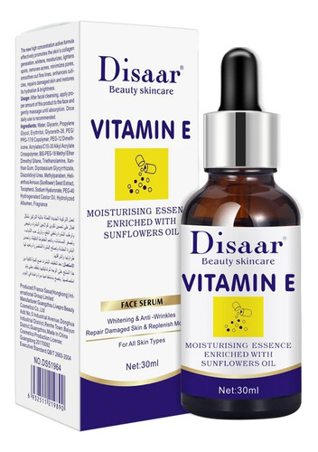 Sérum Facial Hidratante Con Vitamina E, Ácido Hialurónico, T