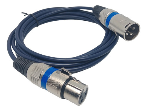 Cable Para Micrófono Y Dmx Xlr Canon Macho Hembra 2 Metros