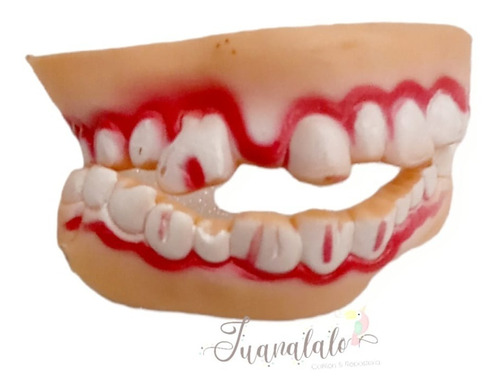 Dientes De Monstruo Premium Halloween Juanalalo Cotillon 