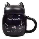 Mug Ceramica De Gato Pocillo Con Tapa