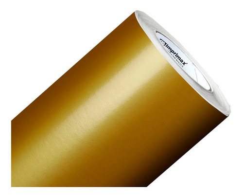 Papel Adesivo Vinílico Colorido Dourado Ouro Rolo 5m X 50cm
