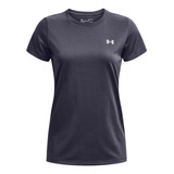 Camiseta Under Armour Tech Ssc Mujer-azul Oscuro