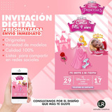 Invitación Cumpleaños Tarjeta Virtual - Princesa Aurora