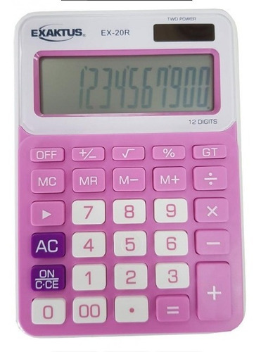 Calculadora Exaktus Ex-20r Rosa
