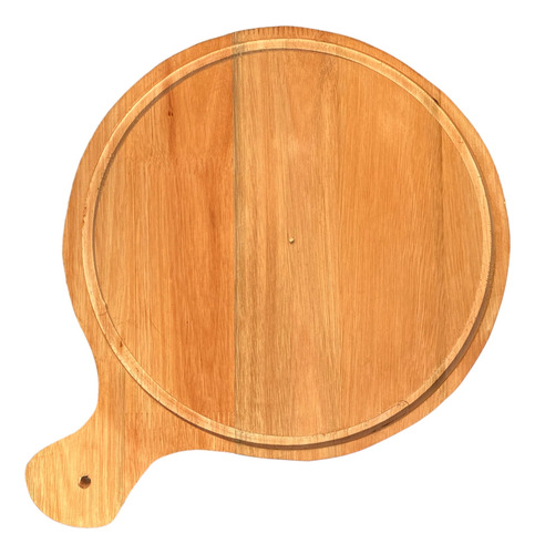 Tabla Pizza Pizzera Madera Eucalipto Cortar C/ Mango 34cm 