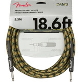 Fender Pro Cable Plug Plug 5,5 Metros Entelado