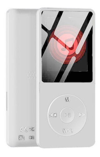 Reproductor Mp3 Mp4 8gb Blanco Bluetooth,rad Fm,grab. De Voz