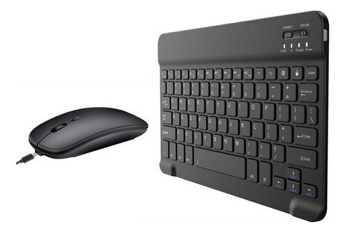 Kit Teclado Inalámbrico Bluetooth Ratón Universal Tablet