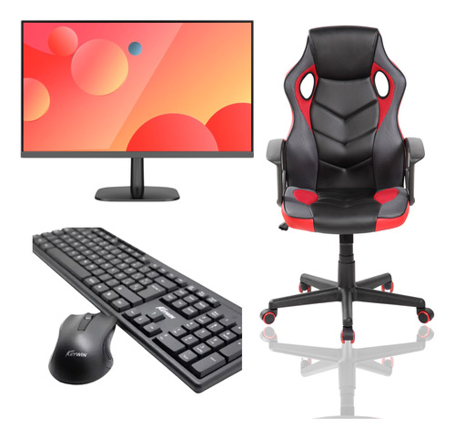 Silla Gamer Azul Ergonomica Para Escritorio Pro Con Brazos 