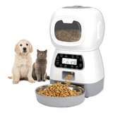 Dispensador Alimento Automático Perros Gatos Mascota Voces