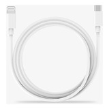 Cable Usb-c Lighting Para Apple/iPhone De 1 Metro. Color Blanco