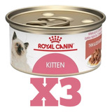 03 Latas Felino Royal Canin Gato Bebé * Kitten * 85g