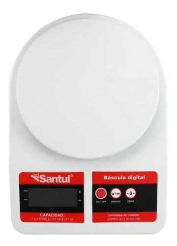 Báscula Multiusos Digital Resiste Hasta 5 Kg Santul 