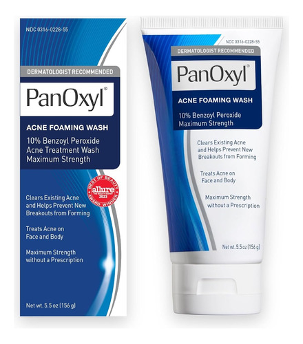 Panoxyl Acné Foaming Wash 10% Peróxido De Benzoilo 156 G