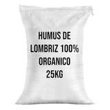 Humus Lombriz Abono Orgánico  Lombricomposta 25 Kg 