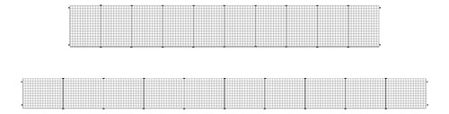 Cercado Pet Barreira Linear 6 Metros E 80cm Altura 10 Telas