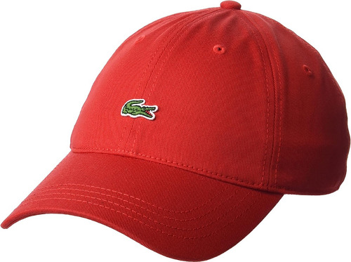 Gorra Lacoste Original Casual Ligera Roja Hombre Croc Logo
