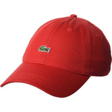 Gorra Lacoste Original Casual Ligera Roja Hombre Croc Logo