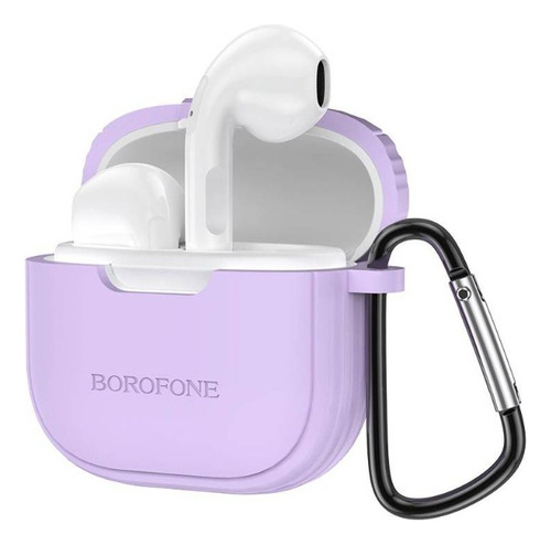 Audífono Inalámbrico Bluetooth Estuche 5.3 Tws Borofone Bw29 Color Violeta