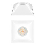 Luminario Empotrar En Plafón Cuadrado Illux Confort Tl-2905.b Color Blanco