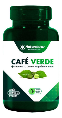 Extrato Café Verde 60 Capsulas 500mg Termogênico Natural