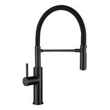 Grifería De Cocina Monocomando Peirano Hoop Black 20-202n Color Negro