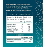 Magnesio Citrato L Glutamina 120 Cap Wellplus
