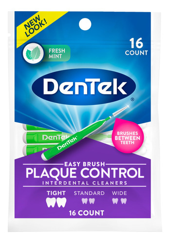 Dentek Plaque Control Cepillo Interdental Dientes Tight 16u