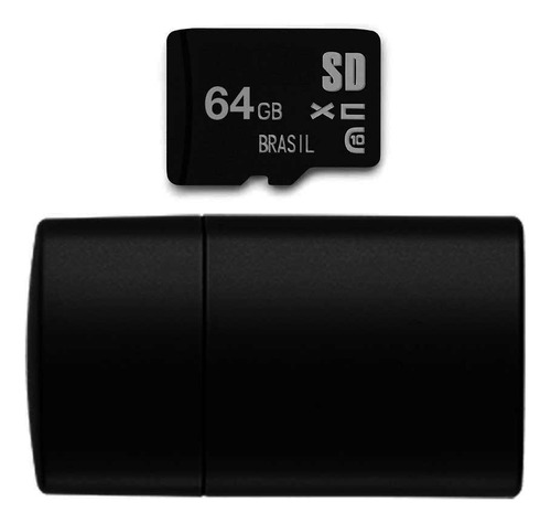 Pen Drive 2 Em 1 Leitor Usb + Micro Sd Multilaser 64gb Mc164