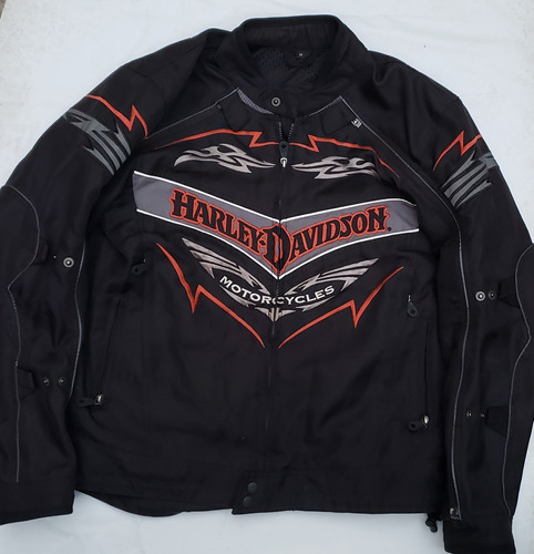  Harley Davidson Chamarra  Hombre Con Compartimentos M